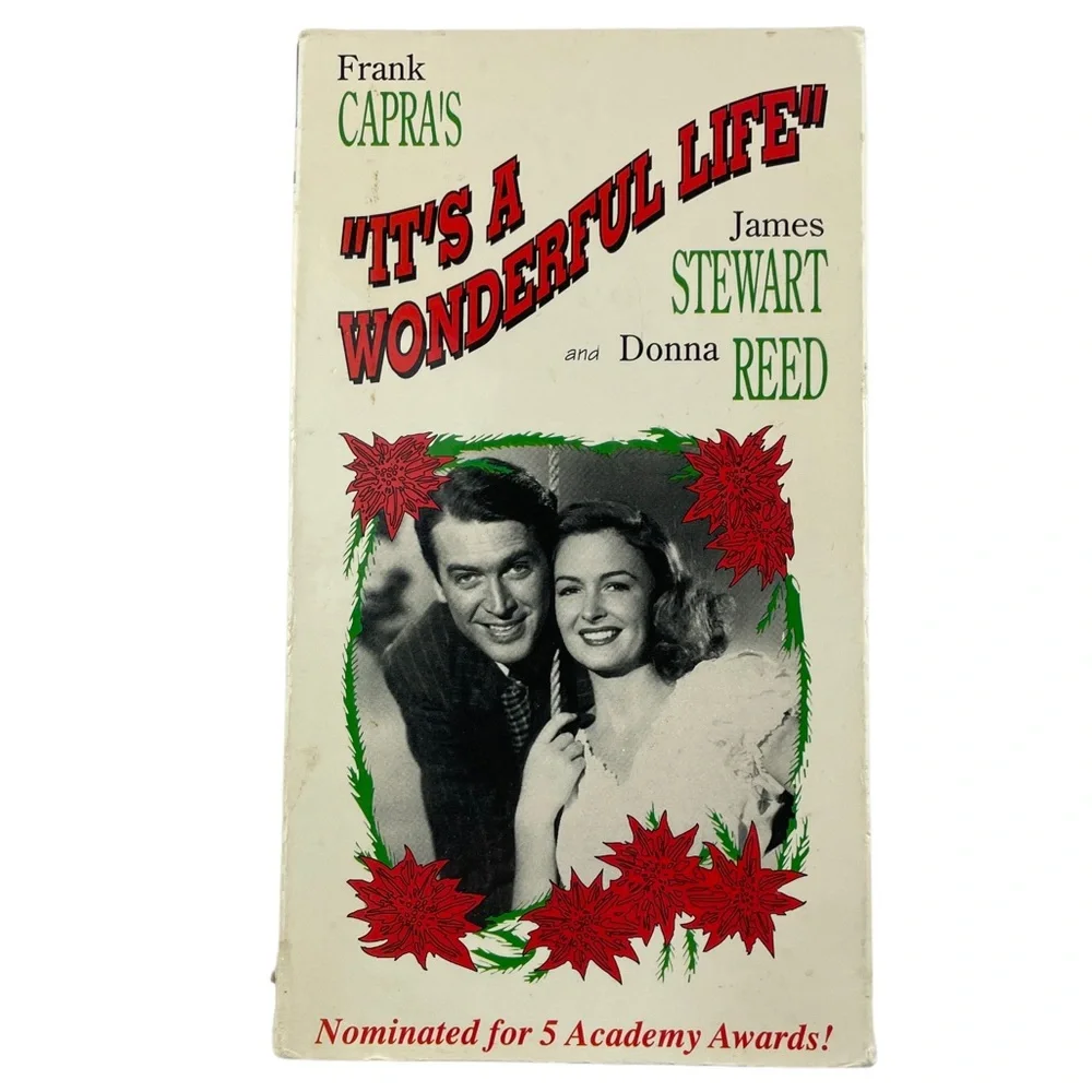 Rare It’s A Wonderful Life VHS by Frank Capra James Stewart Donna Reed Christmas